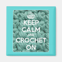 Restez calme et Crochet sur Carré bleu