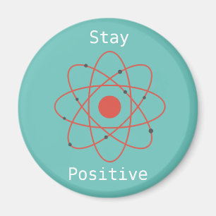 Aimant Restez geek scientifique de physique des atomes po