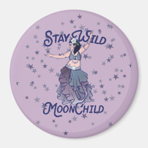 Aimant Restez sauvage Lune enfant LuneEnfant Danseur du v