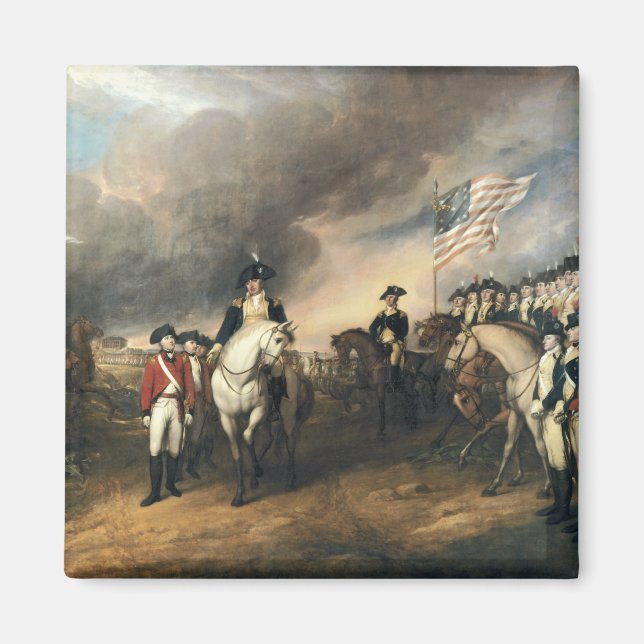 Aimant Restitution de Yorktown par John Trumbull (Devant)