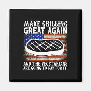 Aimant Rétablir la grandeur du grill Usa Trump BBQ Rbecue