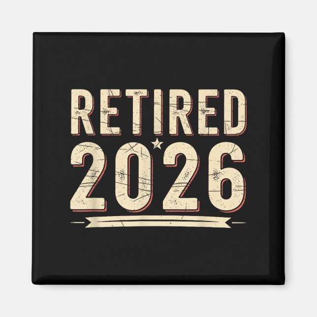 Aimant Retirement 2026 Countdown Retired Ly Dom  (Devant)