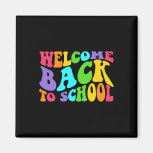 Aimant Retour À L'École 1Er Jour Élèves Enseignant