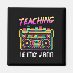 Aimant Retour à l'école Retro Enseignement est My Jam 80s