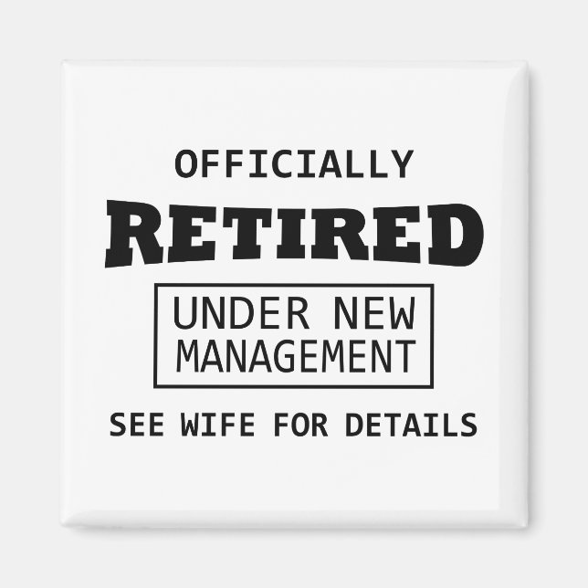 Aimant retraité officiellement sous la nouvelle direction (Devant)