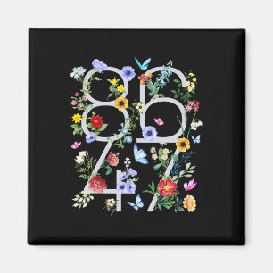 Aimant Retro 8647 Trump subtil 86 47 Floral Boho Style