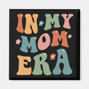Aimant Rétro à l'ère de ma mère cool Maman drôle Fête des