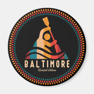 Aimant Retro Baltimore Kayak