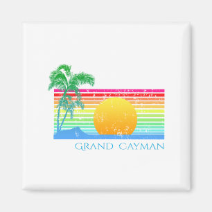 Aimant Retro Beach Grand Cayman