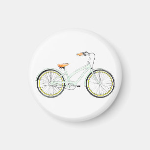 Aimant rétro bicyclette