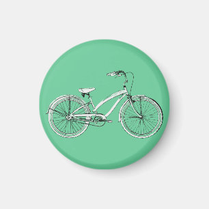 Aimant rétro bicyclette