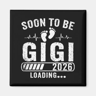 Aimant Rétro bientôt gigi 2026 chargement de grossesse
