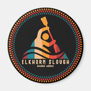 Aimant Retro Elkhorn Slough Kayaking