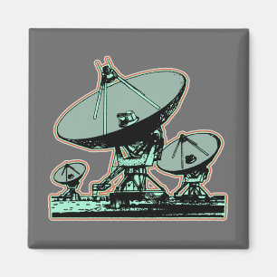 Aimant Rétro graphique d'antenne parabolique