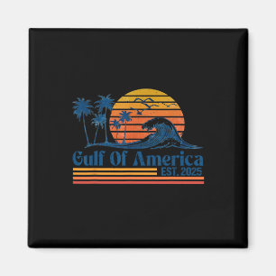 Aimant Retro Gulf Of Usa America 2025 Drôle Trump