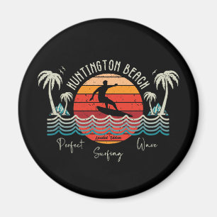 Aimant Retro Huntington Beach Surf
