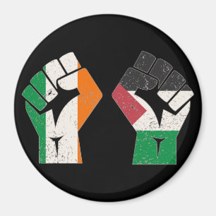 Aimant Rétro Irlande Palestine Solidarité Première révolu