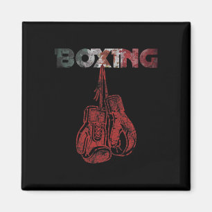 Aimant Retro Love Red Boxer Gants Style Vintage mexicain
