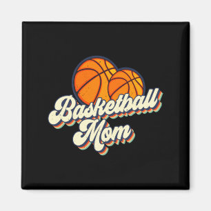 Aimant Rétro maman de basket-ball des années 70 maman jou