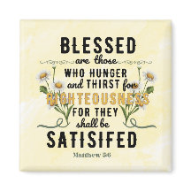 Rétro Matthew 5:6 Aquarelle