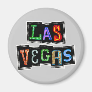 Aimant Rétro néon de Las Vegas
