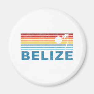Aimant Rétro palmier Belize