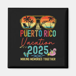 Aimant Retro Porto Rico Vacation 2025 Matching