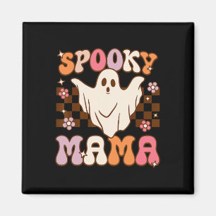 Aimant Retro Super Halloween Fantôme Éffrayant Mama costu