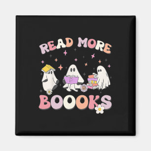 Aimant retro Super Lire plus Livres Ghost Boo ghoul drôle