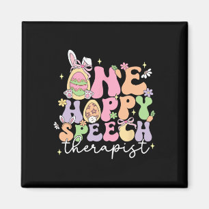 Aimant Retro Un Hoppy orthophoniste Slp Bunny Happy E