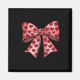 Aimant Retro Valentines Day Coeur Coquette Bow Femmes Enf