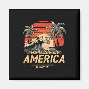 Aimant Retro Vintage Gulf Of Us America 2025 American Fla