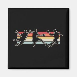 Aimant Retro Vintage Handball Player