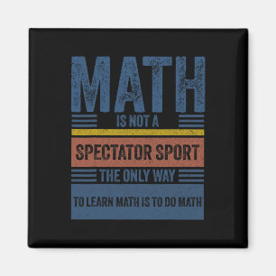 Aimant Rétro Vintage Les Maths Ne Sont Pas Un Sport De Sp