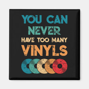 Aimant Retro Vinyl LP Record Vintage Vous N'Avez Jamais