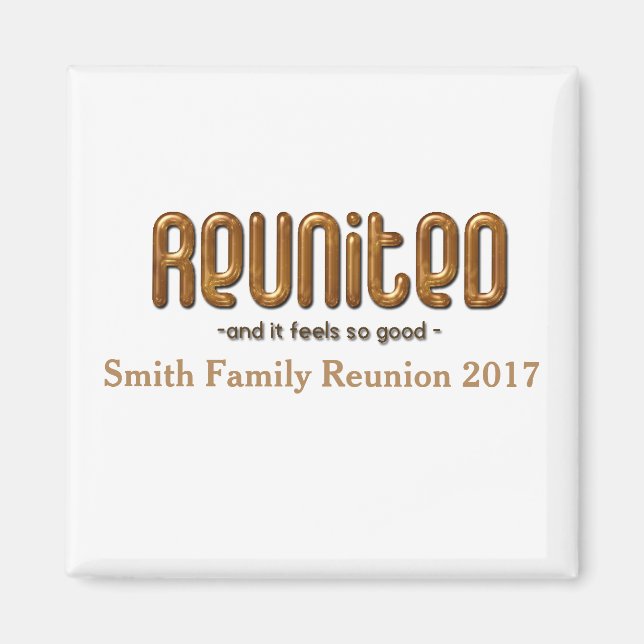 Aimant Réunion familiale réunie (Devant)