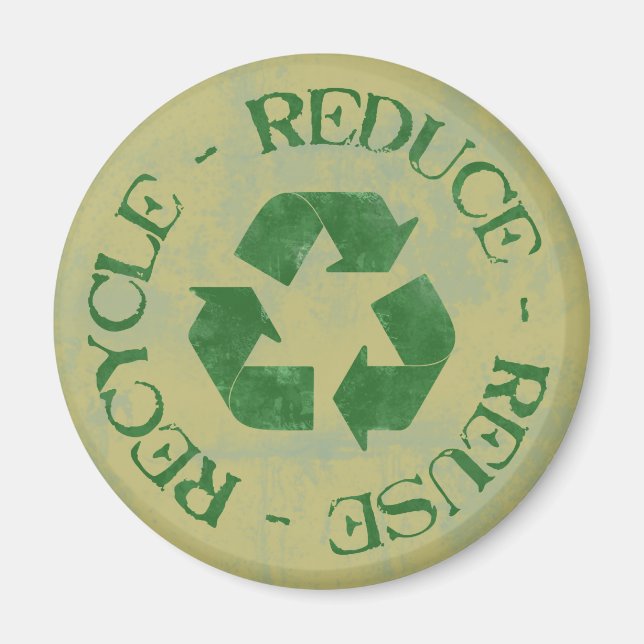 Aimant Réutiliser l'aimant de recyclage (Devant)