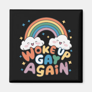 Aimant Réveillé Gay de nouveau LGBT Pride Mois Super