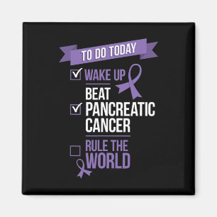 Aimant Réveillez-vous, Battez le Cancer du Pancréas, Diri
