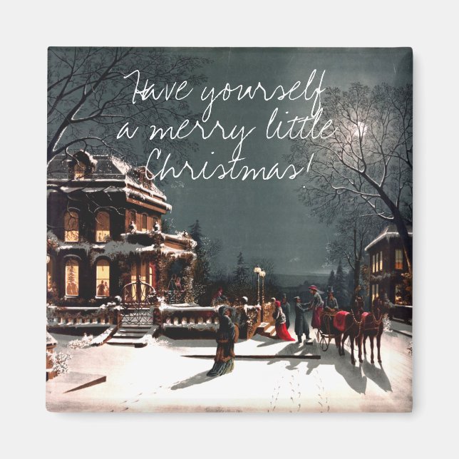 Aimant Réveillon de Noël 1880 (Devant)