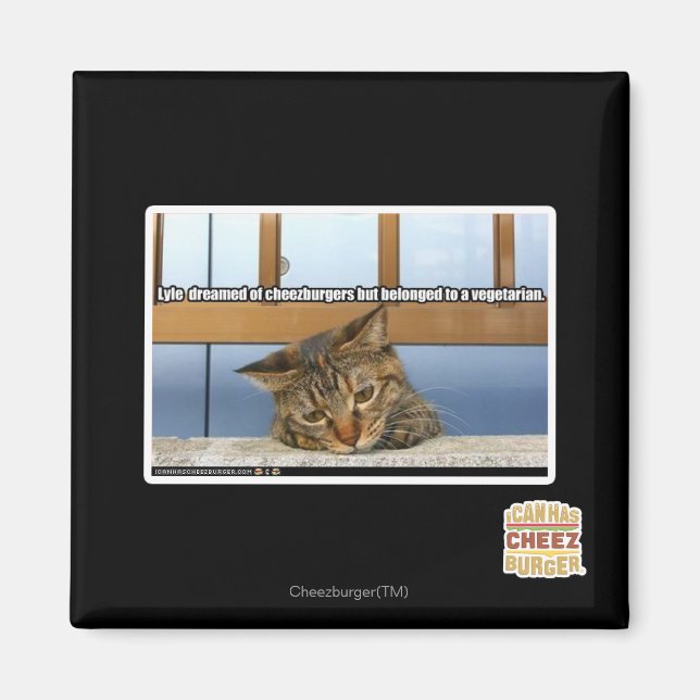 Aimant Rêver de cheesburgers (Devant)