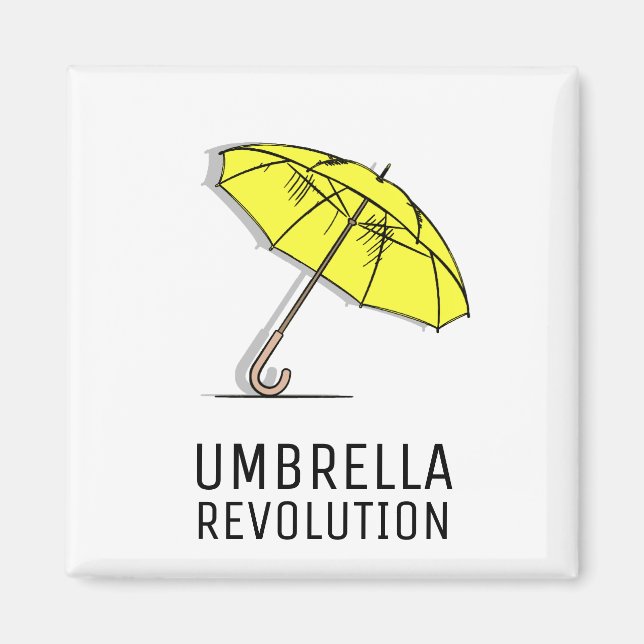 Aimant Révolution des parapluies - Hong Kong (Devant)