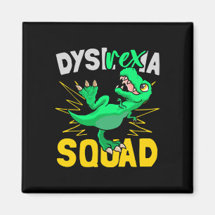 Aimant Rex -ia - Dyslexie Squad Dyslexia Professeur Funny