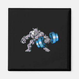 Aimant Rhinocéros soulève des poids Bodybuilding Bête Gym