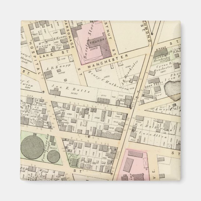 Aimant Rhode Island Hospital Cram School (Devant)