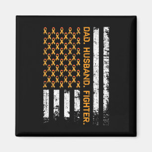 Aimant Ribbon de chasse de mari Usa Drapeau Leucémie Sens