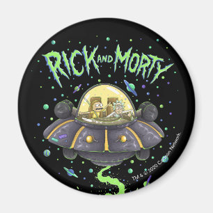 Aimant RICK ET MORTY™  Graphique de vol spatial illustr