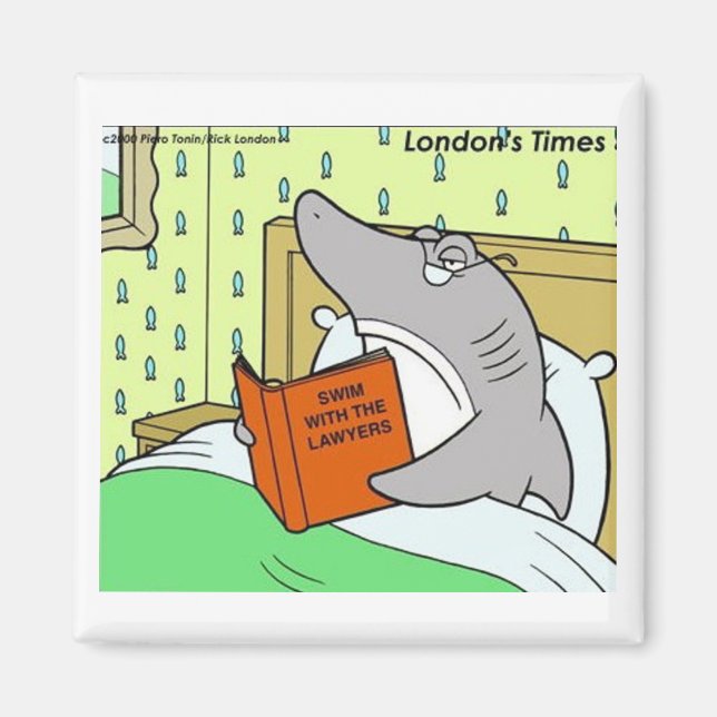 Aimant Rick London Shark Lawyer Funny (Devant)