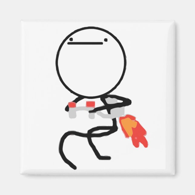 Aimant Rien À Faire Ici Rage Face Meme (Devant)