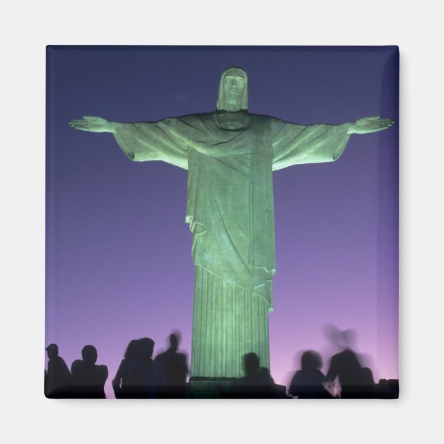 Aimant Rio de Janeiro, Brésil. la statue du Christ sur (Devant)